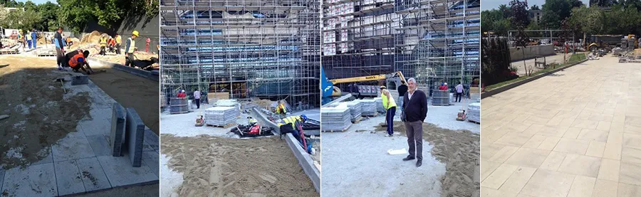 Amenajare intrare MegaMall Bucuresti