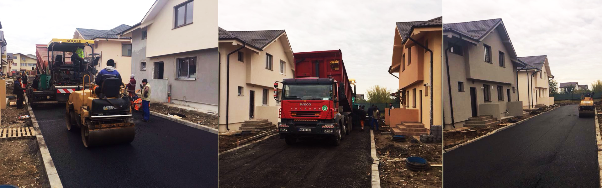 Asfaltare drum servitute cartier rezidential
